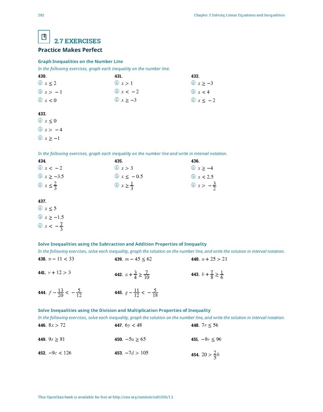 Elementary Algebra - 