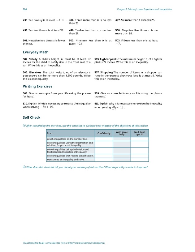 Elementary Algebra - 