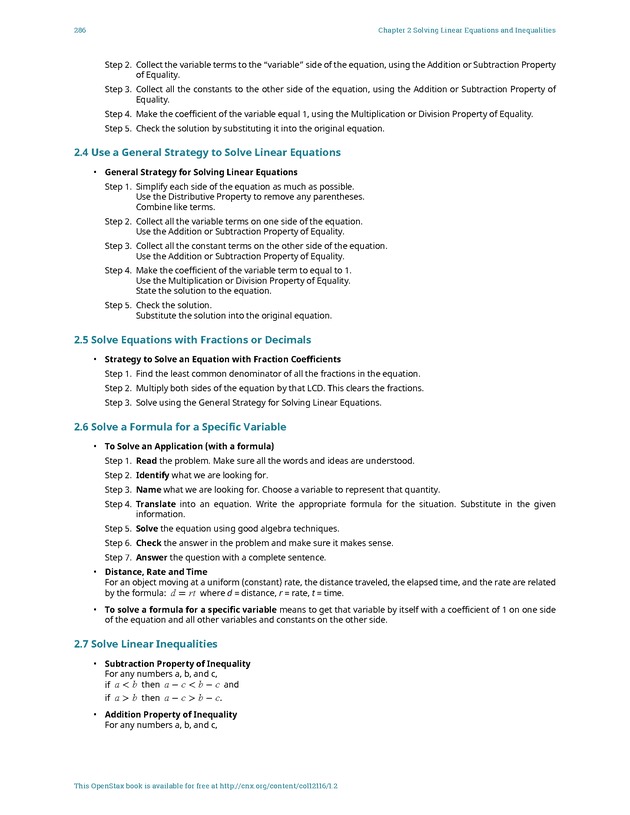 Elementary Algebra - 