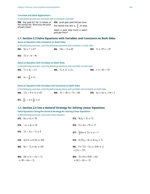 Elementary Algebra - 