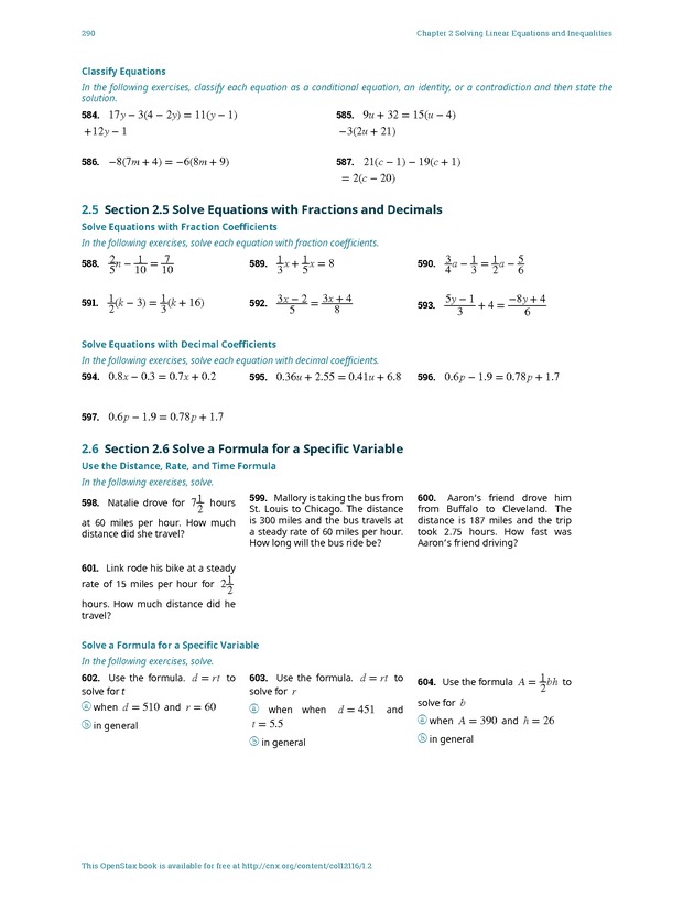 Elementary Algebra - 