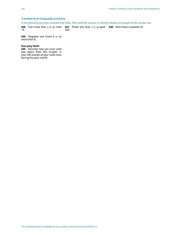 Elementary Algebra - 