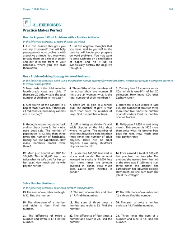 Elementary Algebra - 