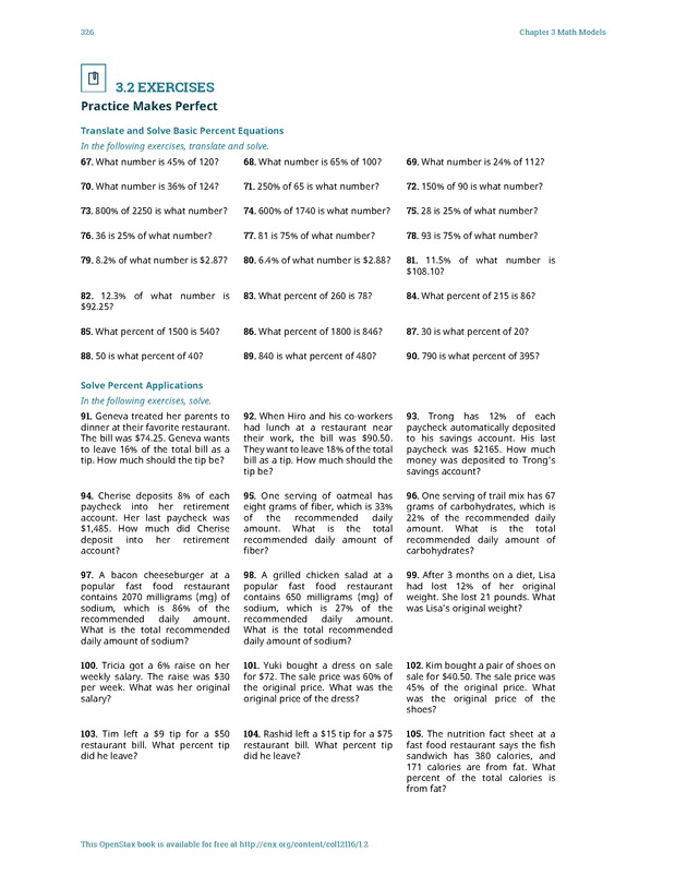 Elementary Algebra - 