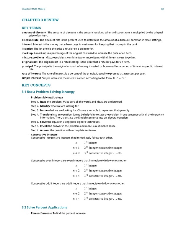 Elementary Algebra - 
