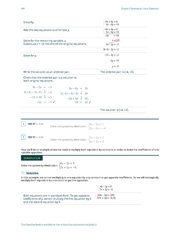 Elementary Algebra - 