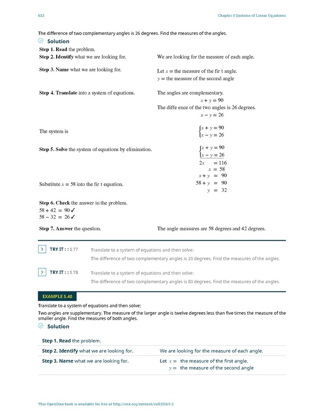 Elementary Algebra - 