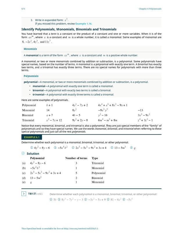 Elementary Algebra - 