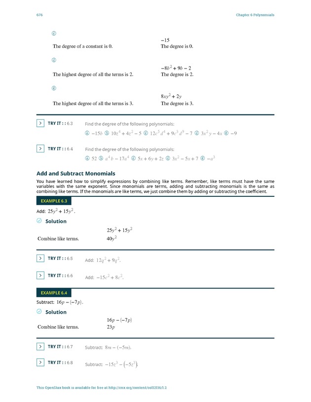Elementary Algebra - 