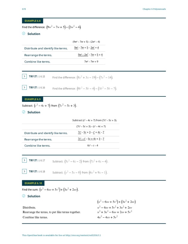 Elementary Algebra - 