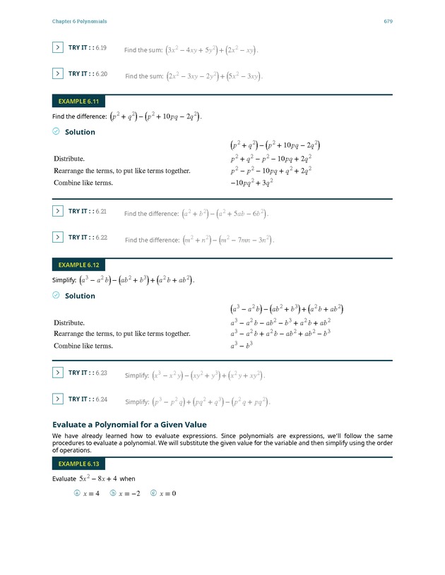 Elementary Algebra - 