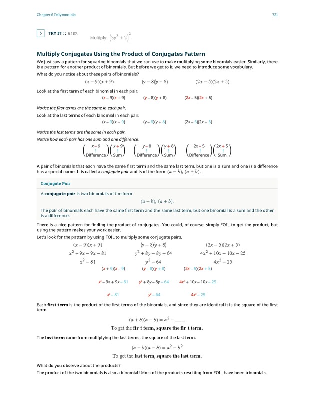 Elementary Algebra - 