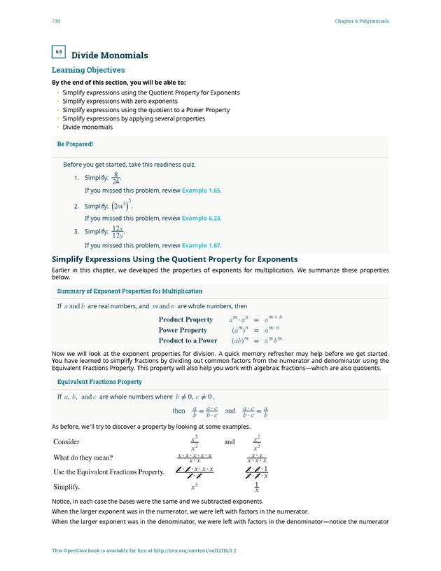 Elementary Algebra - 