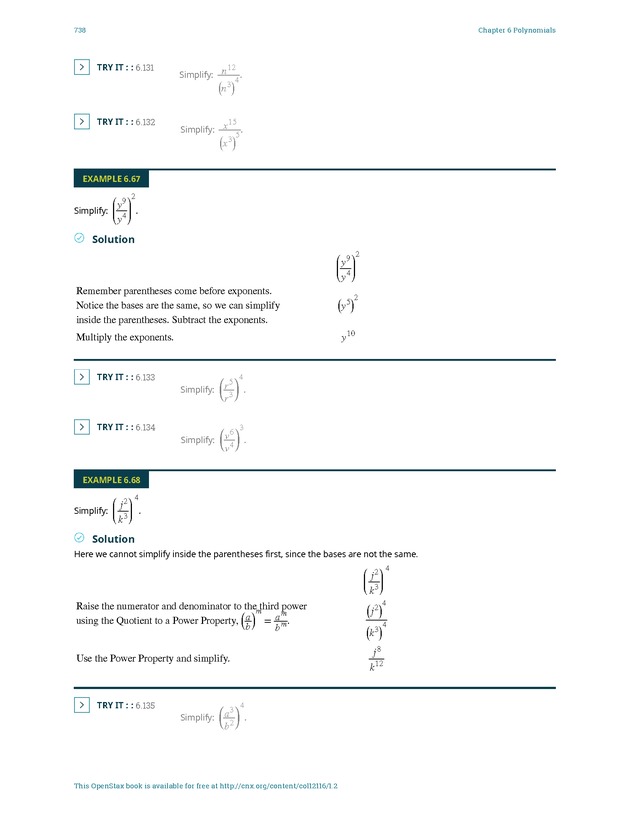 Elementary Algebra - 