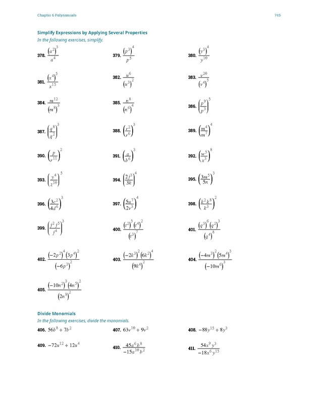 Elementary Algebra - 