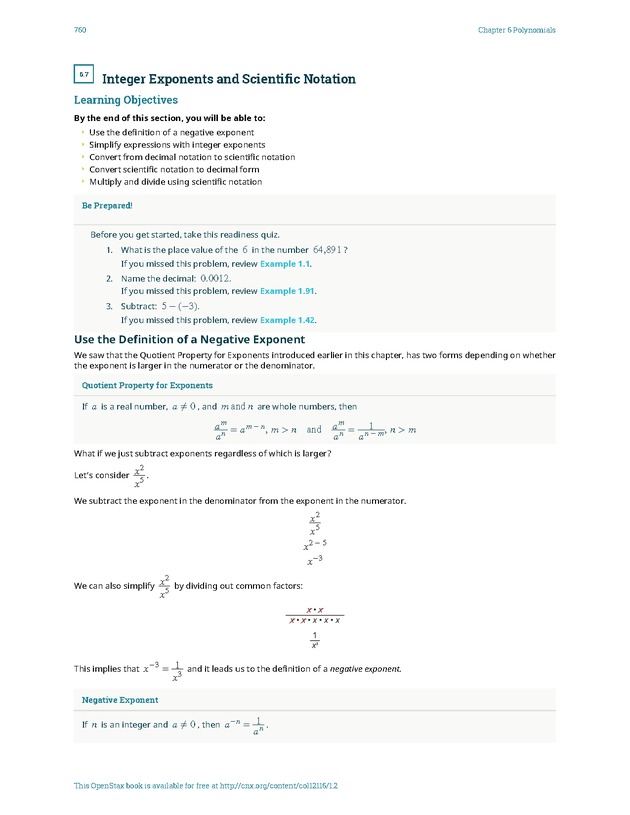 Elementary Algebra - 