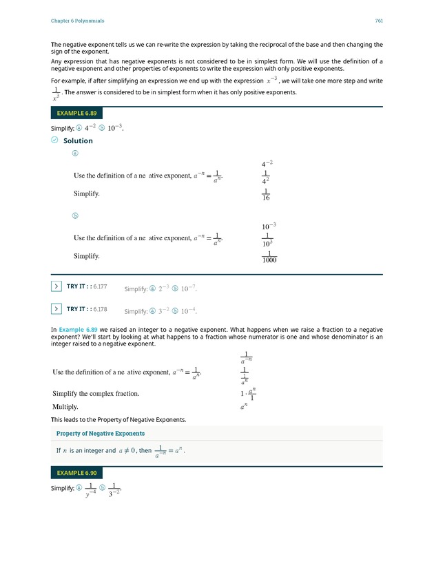 Elementary Algebra - 