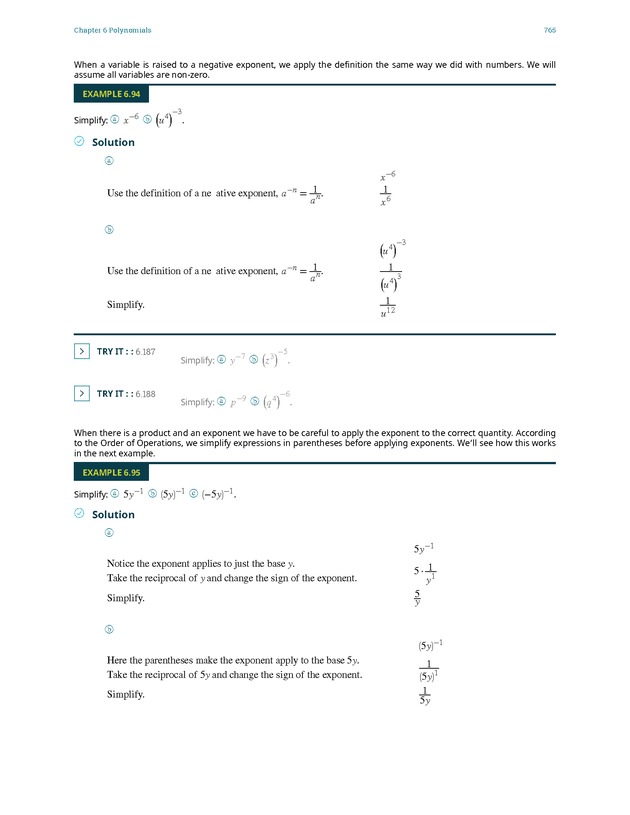 Elementary Algebra - 