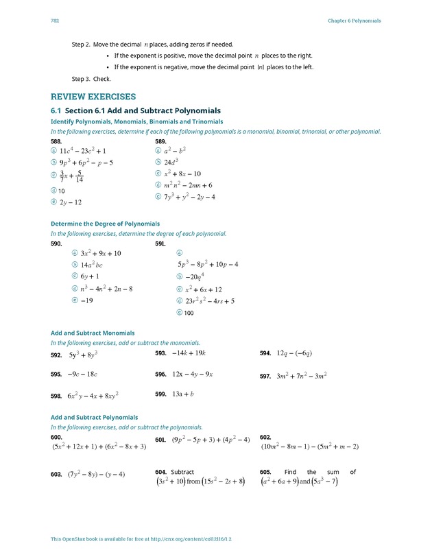 Elementary Algebra - 