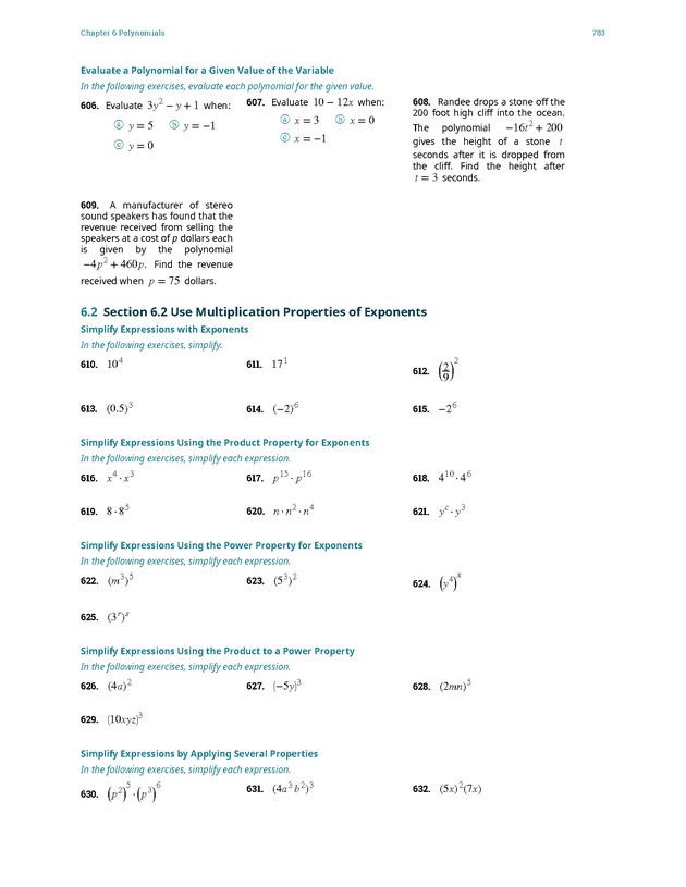 Elementary Algebra - 