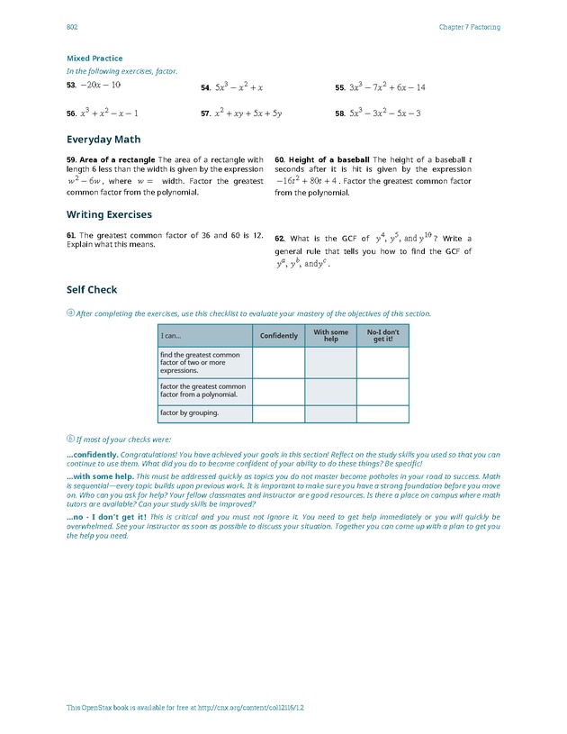 Elementary Algebra - 