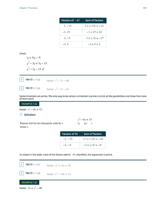 Elementary Algebra - 