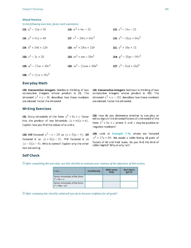 Elementary Algebra - 