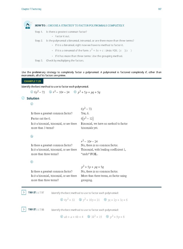 Elementary Algebra - 