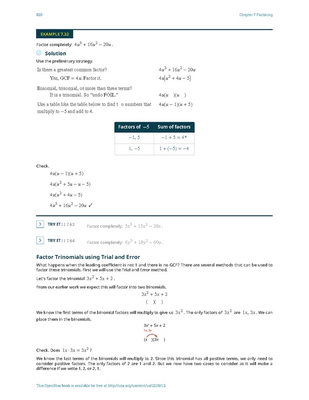 Elementary Algebra - 