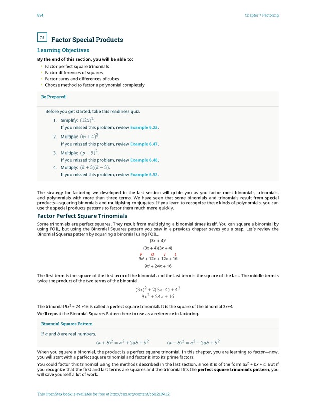 Elementary Algebra - 