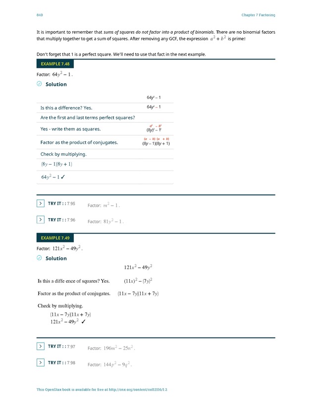 Elementary Algebra - 