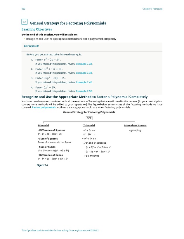 Elementary Algebra - 