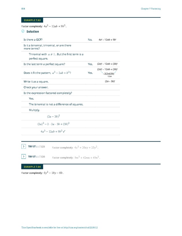 Elementary Algebra - 
