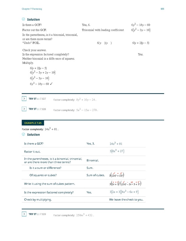 Elementary Algebra - 
