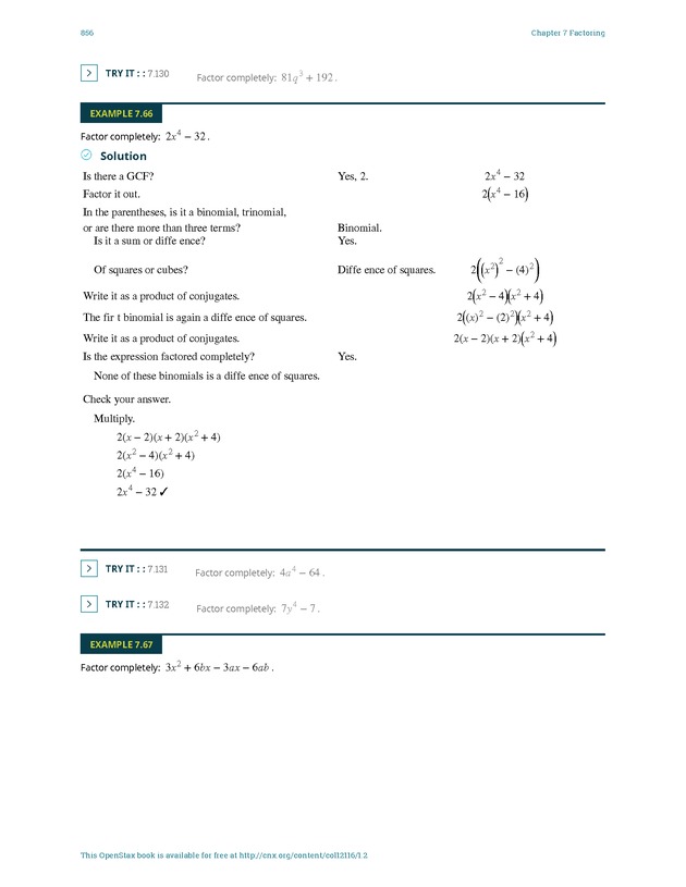 Elementary Algebra - 