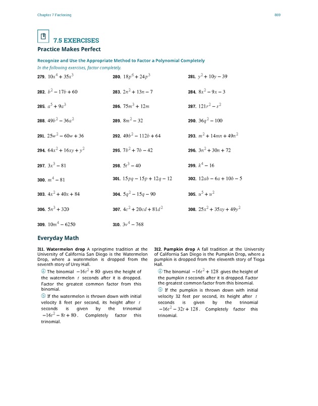 Elementary Algebra - 