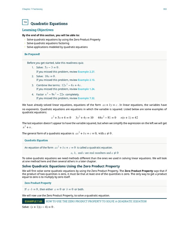 Elementary Algebra - 