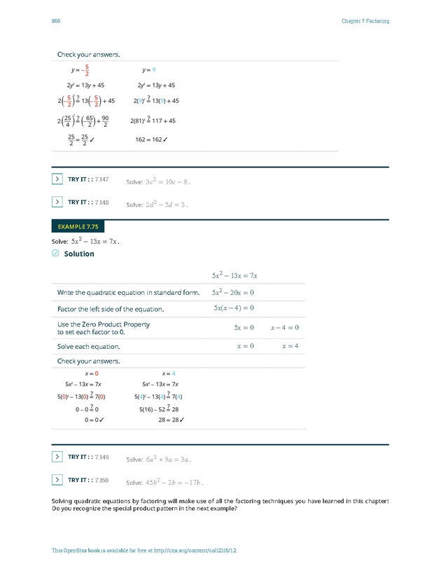 Elementary Algebra - 