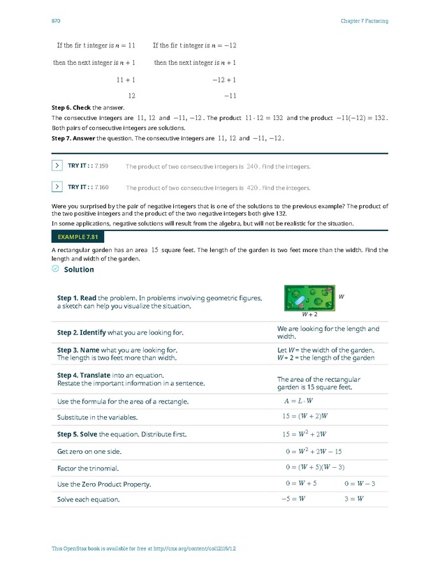 Elementary Algebra - 
