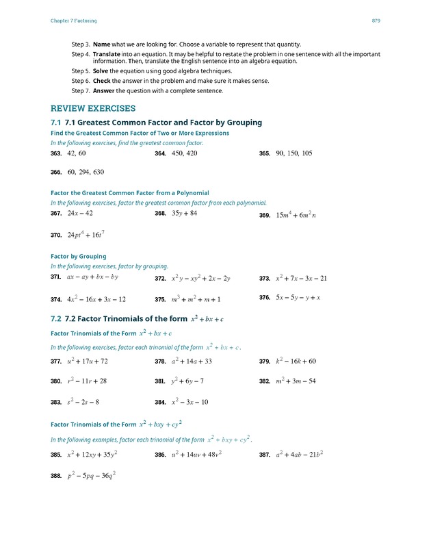 Elementary Algebra - 