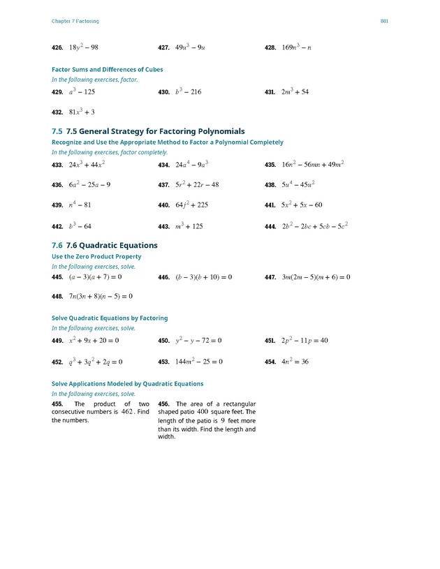 Elementary Algebra - 
