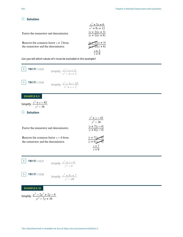 Elementary Algebra - 