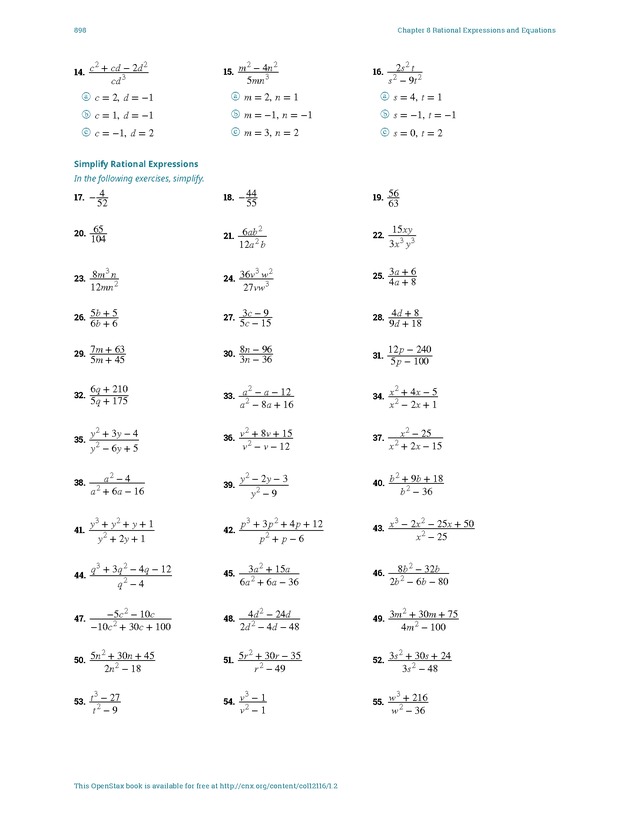Elementary Algebra - 