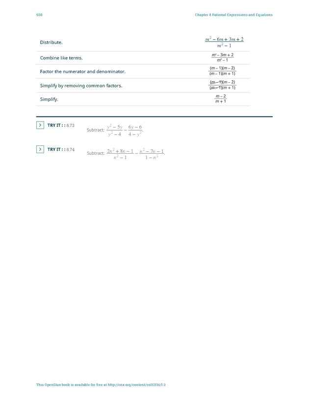 Elementary Algebra - 