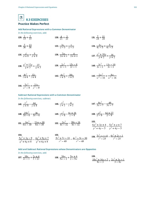 Elementary Algebra - 