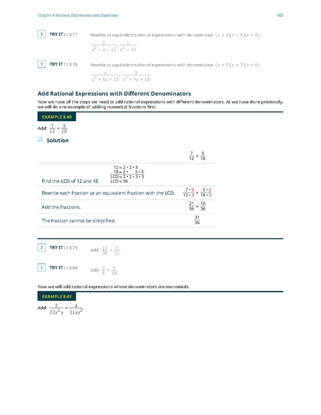 Elementary Algebra - 