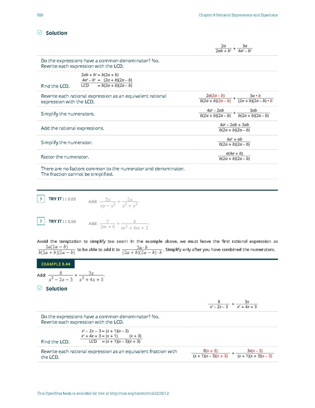 Elementary Algebra - 