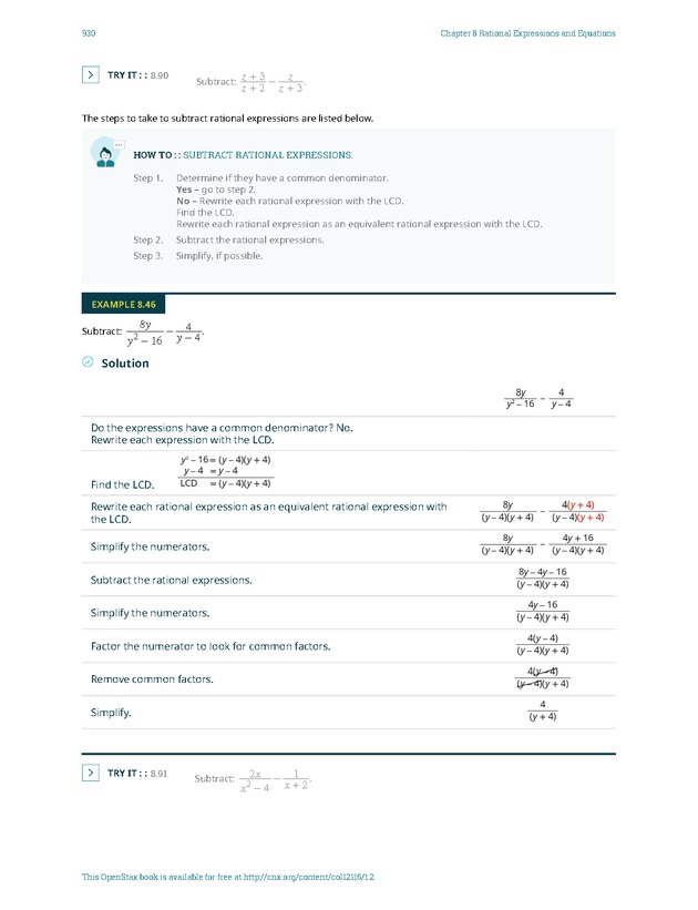 Elementary Algebra - 