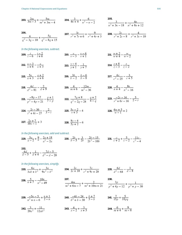 Elementary Algebra - 
