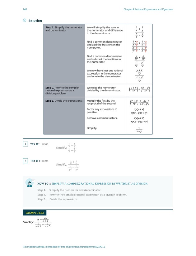 Elementary Algebra - 